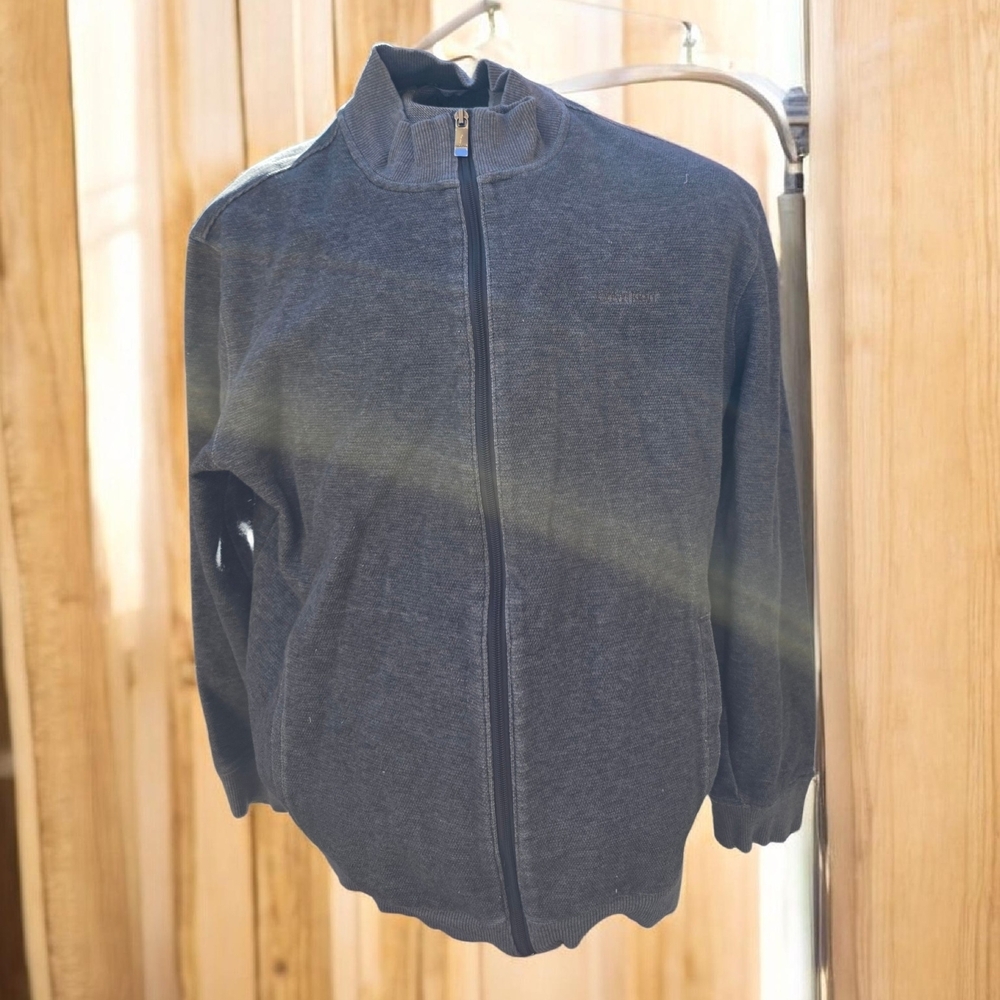 Calvin Klein Charcoal Gray Zip-Up Jacket Men's XL